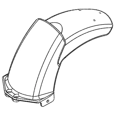 Front Part of Front Fender - Dualtron Dolphin | 02.105.00296
