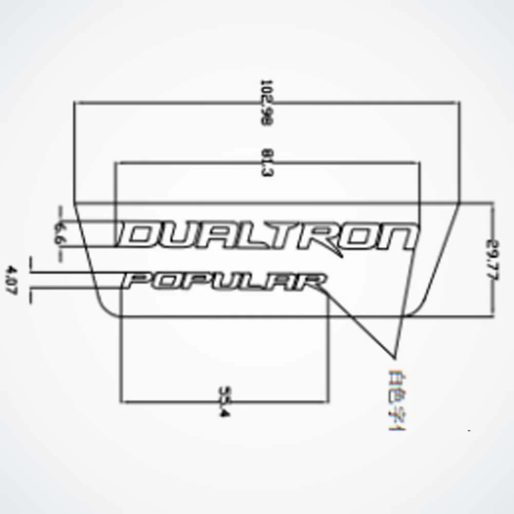 Front Right Sticker - Dualtron Pop | 03.020.00135