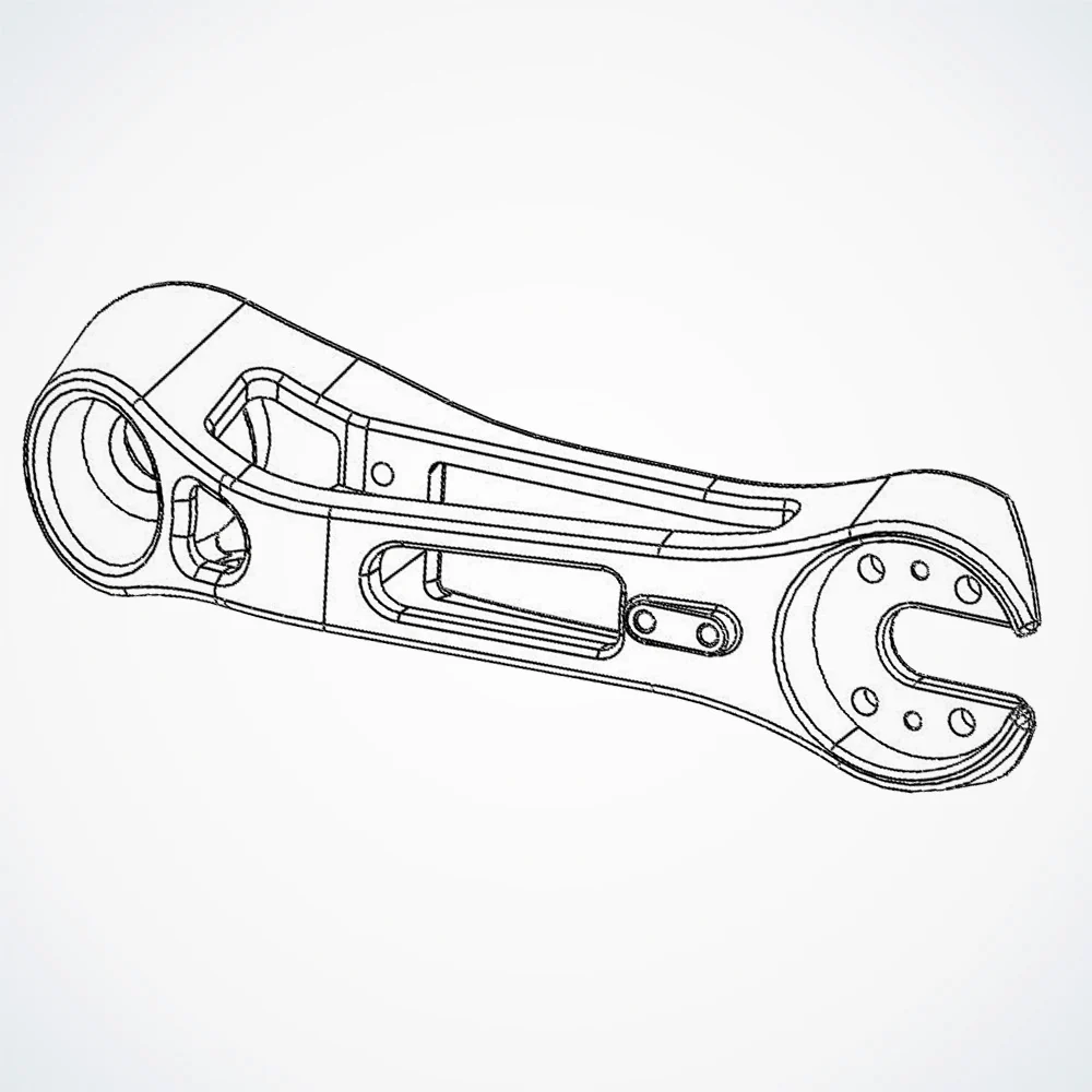 Suspension Arm - Left Side - Rear - Dualtron Storm | 02.108.00262