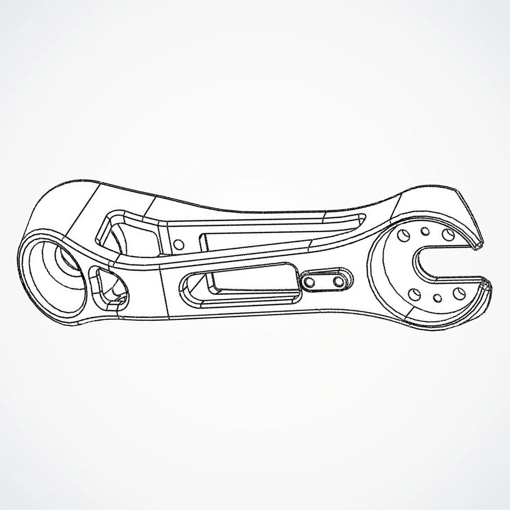 Suspension Arm - Right Side - Front - Dualtron Storm | 02.108.00263