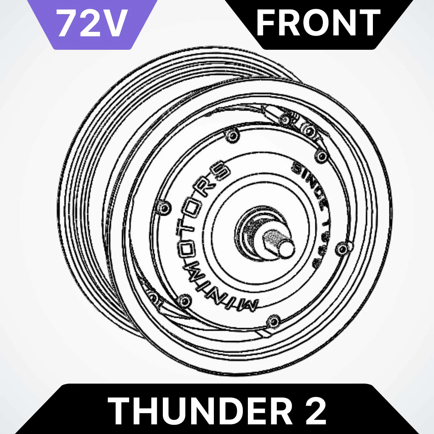 72V Front Motor - Dualtron Thunder 2 | 02.205.00017 - Image 2