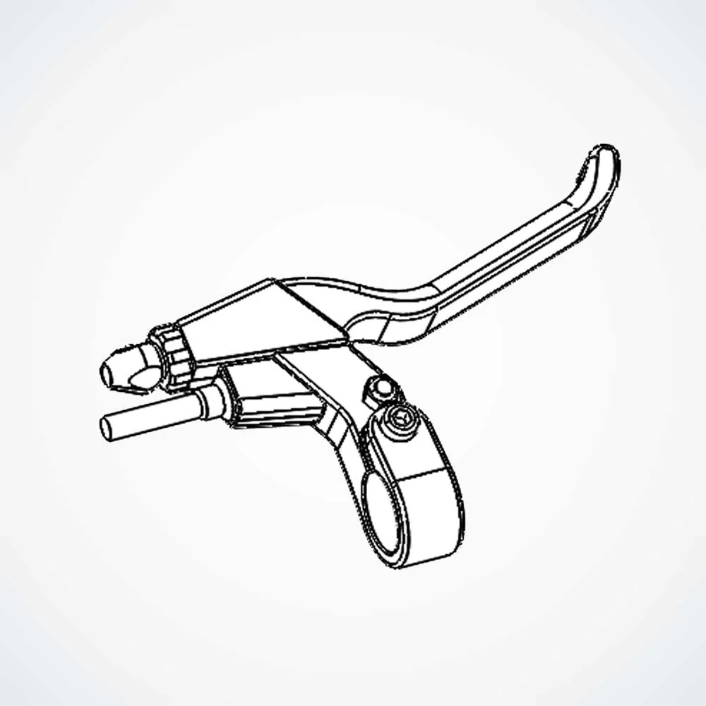 Hydraulic Brake Set - 4 Piston - Lever with Caliper - Rear - NUTT - Dualtron Thunder 3 | 03.013.00211 - Image 2
