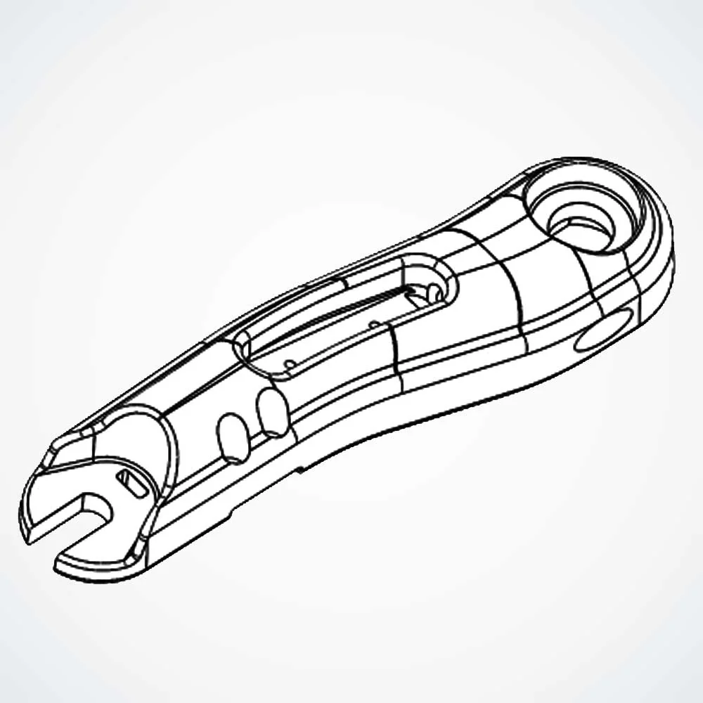 Suspension Arm - Left Side - Rear - Black - Dualtron | 02.108.00326
