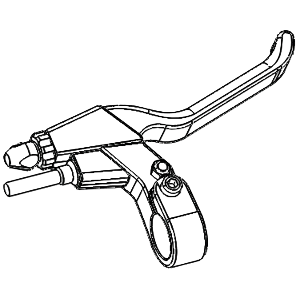 Right Brake Lever with Cable - Dualtron | 03.013.00056