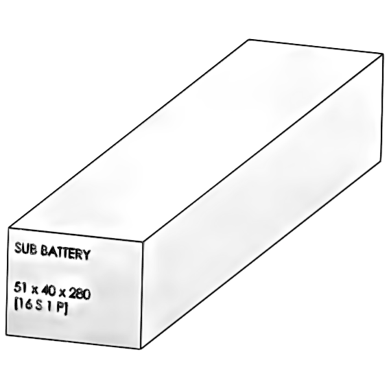 Battery Pack 60V 03.2Ah Sub - Dualtron X | 02.201.00060